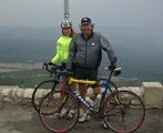 Louise and Martin Smith at the summit of Mont Ventoux - 2007